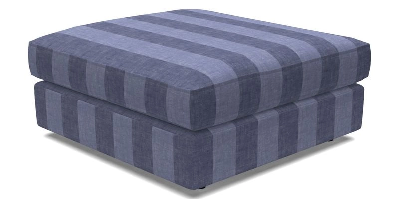 Slingsby fixed cover Footstool in Two Tone Plain Biscuit