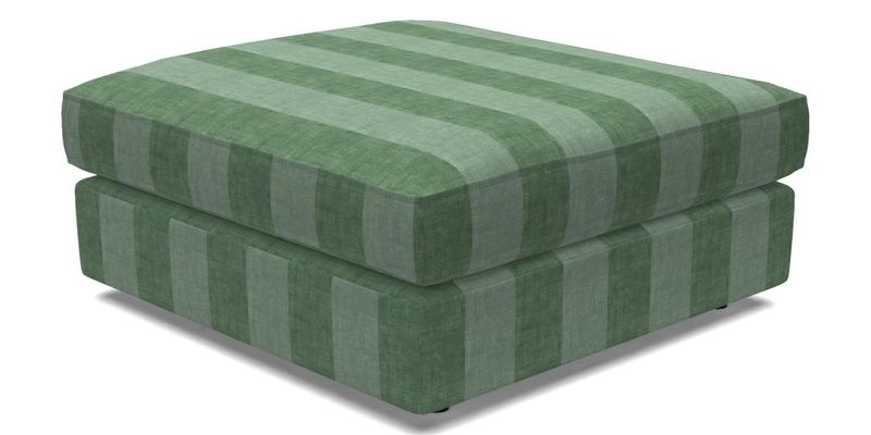 Slingsby fixed cover Footstool in Two Tone Plain Biscuit