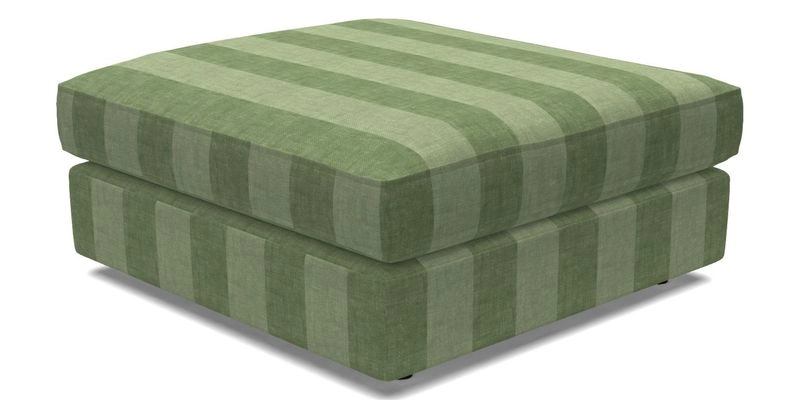 Slingsby fixed cover Footstool in Two Tone Plain Biscuit