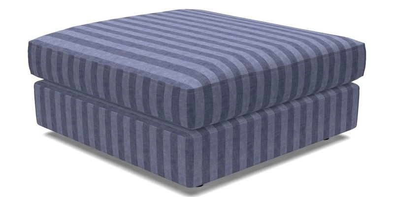 Slingsby fixed cover Footstool in Two Tone Plain Biscuit