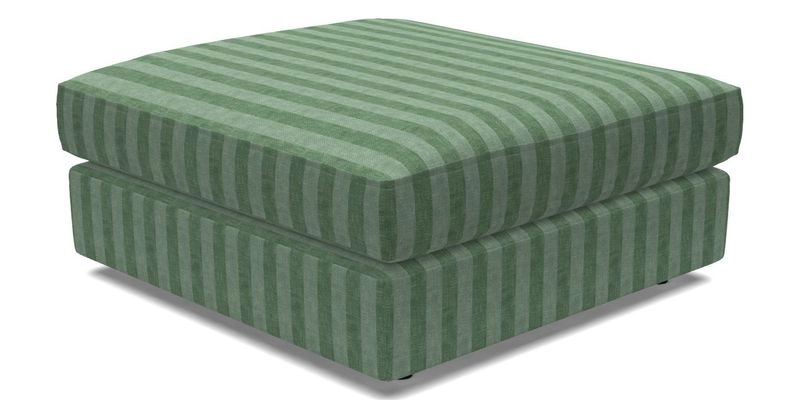 Slingsby fixed cover Footstool in Two Tone Plain Biscuit