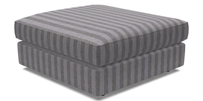 Slingsby fixed cover Footstool in Two Tone Plain Biscuit