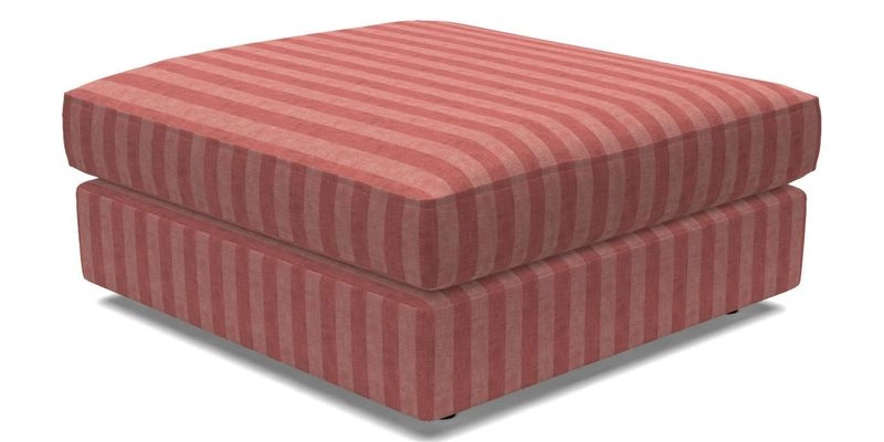 Slingsby fixed cover Footstool in Two Tone Plain Biscuit