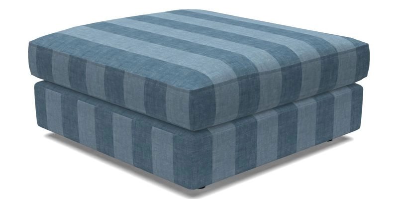 Slingsby fixed cover Footstool in Two Tone Plain Biscuit