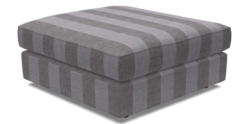 Slingsby fixed cover Footstool in Two Tone Plain Biscuit
