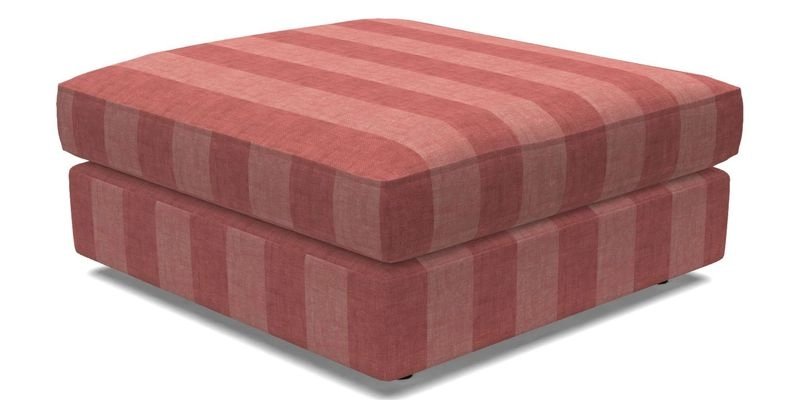 Slingsby fixed cover Footstool in Two Tone Plain Biscuit