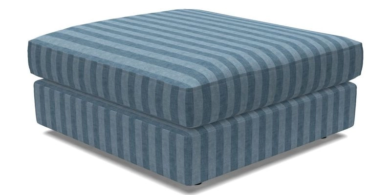 Slingsby fixed cover Footstool in Two Tone Plain Biscuit