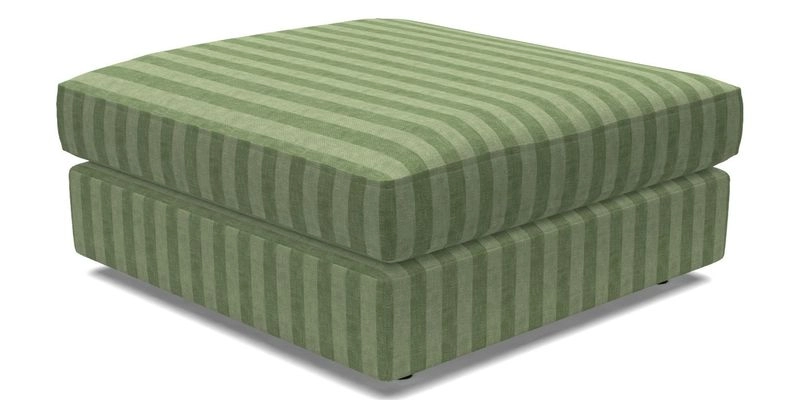 Slingsby fixed cover Footstool in Two Tone Plain Biscuit