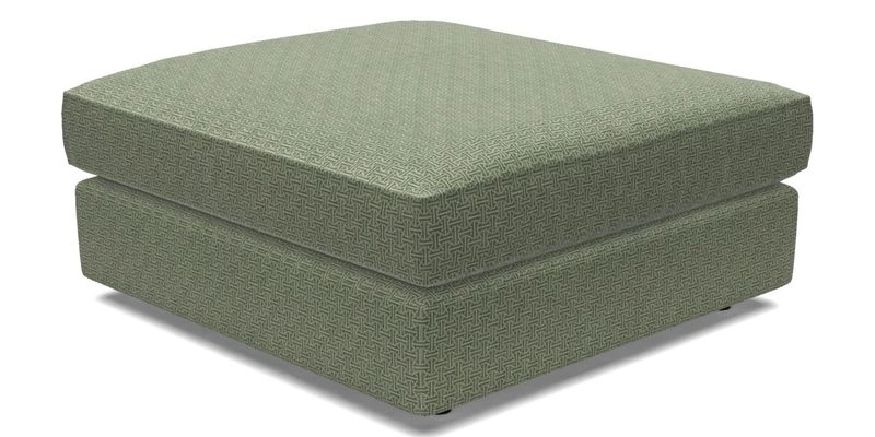 Slingsby fixed cover Footstool in Two Tone Plain Biscuit