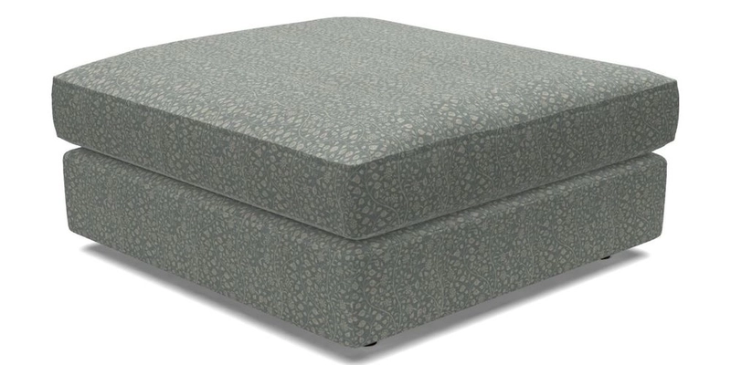 Slingsby fixed cover Footstool in Two Tone Plain Biscuit