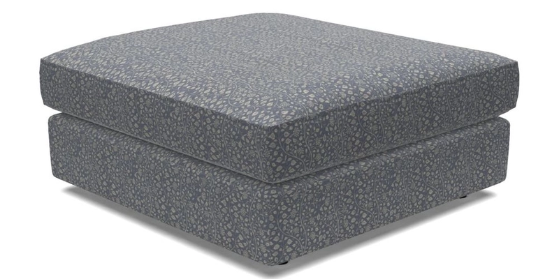 Slingsby fixed cover Footstool in Two Tone Plain Biscuit