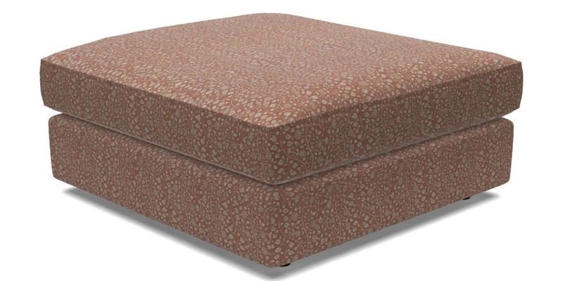 Slingsby fixed cover Footstool in Two Tone Plain Biscuit