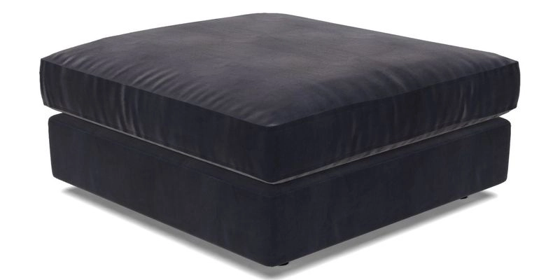 Slingsby fixed cover Footstool in Two Tone Plain Biscuit