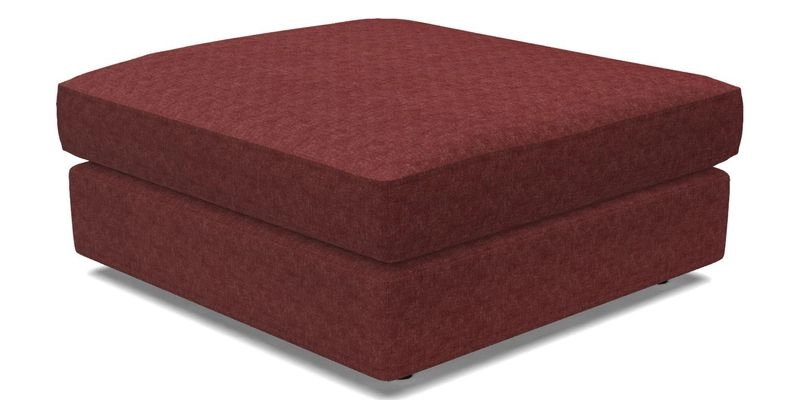 Slingsby fixed cover Footstool in Two Tone Plain Biscuit