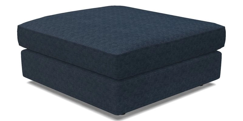 Slingsby fixed cover Footstool in Two Tone Plain Biscuit