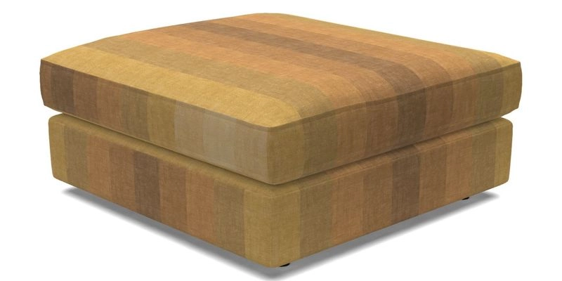 Slingsby fixed cover Footstool in Two Tone Plain Biscuit