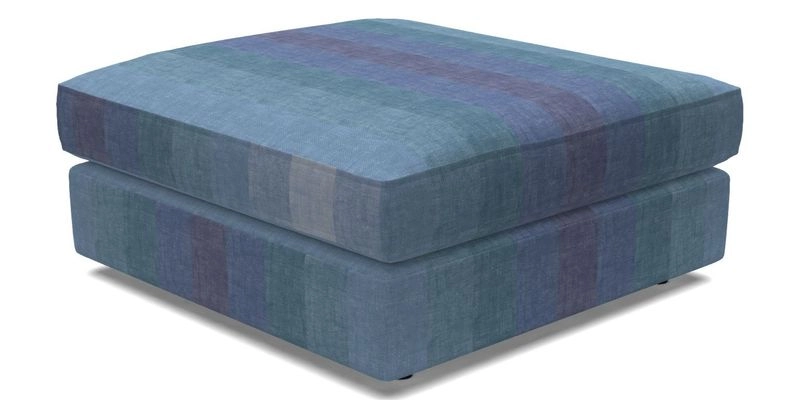 Slingsby fixed cover Footstool in Two Tone Plain Biscuit