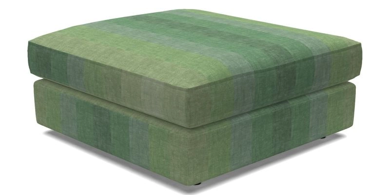 Slingsby fixed cover Footstool in Two Tone Plain Biscuit