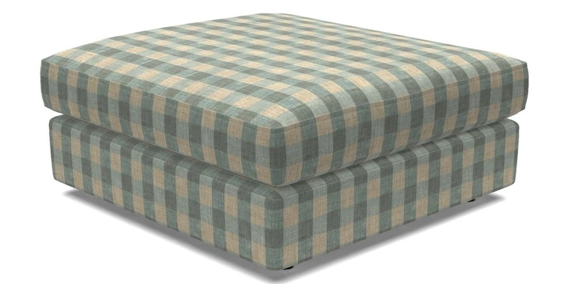 Slingsby fixed cover Footstool in Two Tone Plain Biscuit