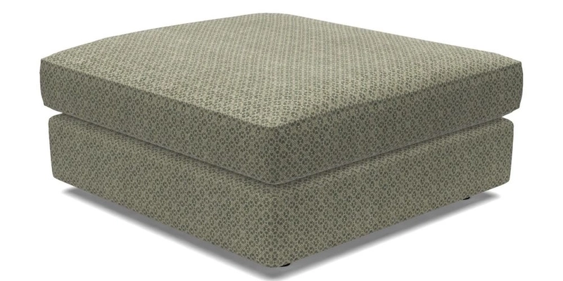 Slingsby fixed cover Footstool in Two Tone Plain Biscuit