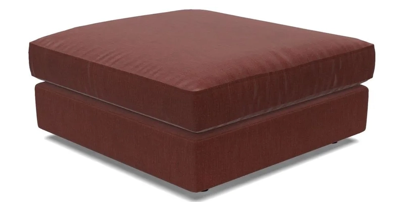 Slingsby fixed cover Footstool in Two Tone Plain Biscuit