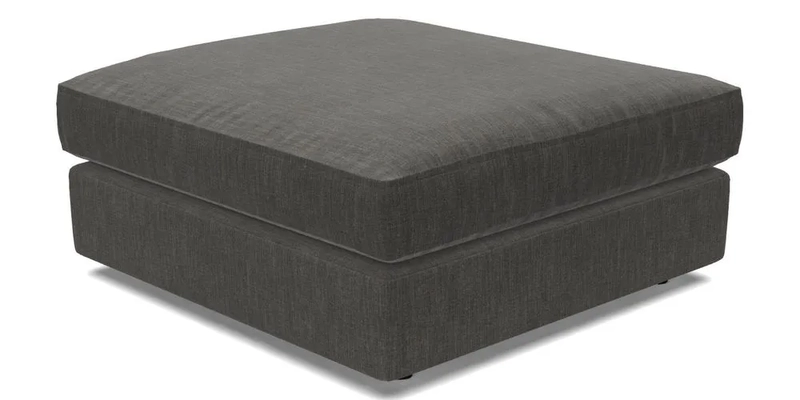 Slingsby fixed cover Footstool in Two Tone Plain Biscuit