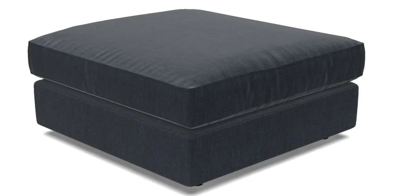 Slingsby fixed cover Footstool in Two Tone Plain Biscuit