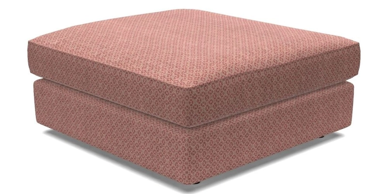 Slingsby fixed cover Footstool in Two Tone Plain Biscuit