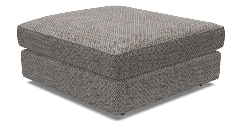 Slingsby fixed cover Footstool in Two Tone Plain Biscuit
