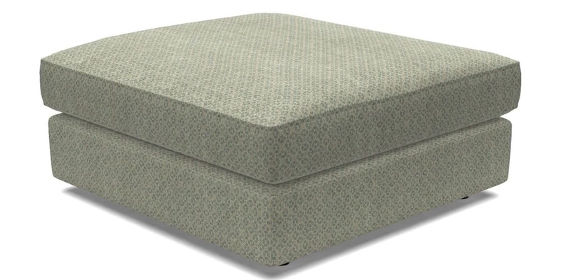 Slingsby fixed cover Footstool in Two Tone Plain Biscuit