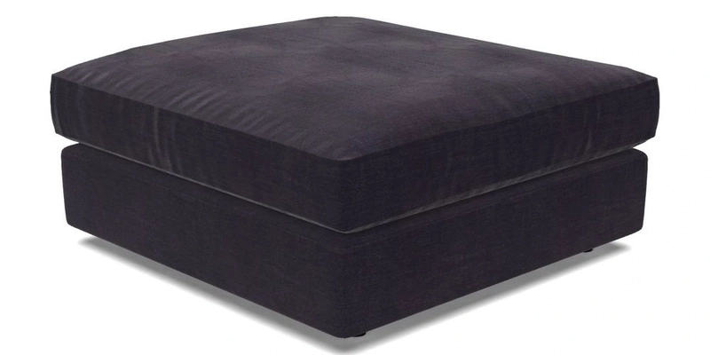 Slingsby fixed cover Footstool in Two Tone Plain Biscuit