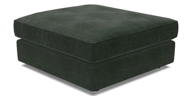 Slingsby fixed cover Footstool in Two Tone Plain Biscuit