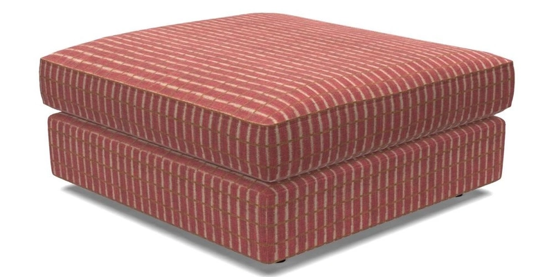 Slingsby fixed cover Footstool in Two Tone Plain Biscuit