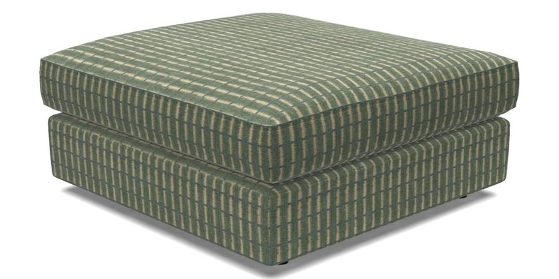Slingsby fixed cover Footstool in Two Tone Plain Biscuit