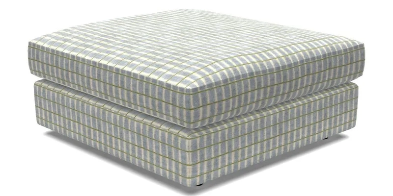 Slingsby fixed cover Footstool in Two Tone Plain Biscuit