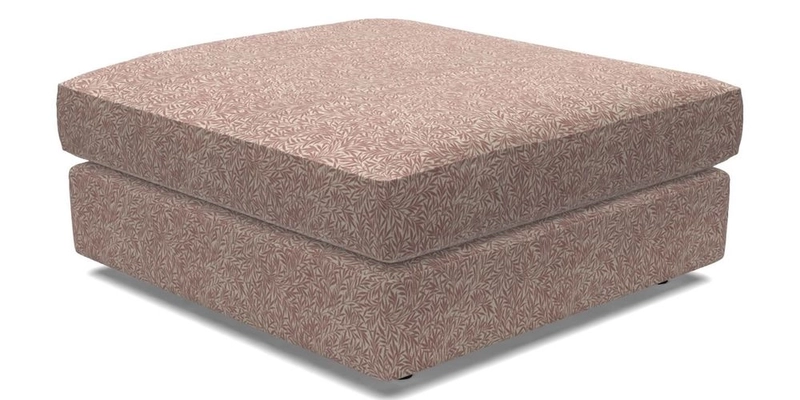 Slingsby fixed cover Footstool in Two Tone Plain Biscuit