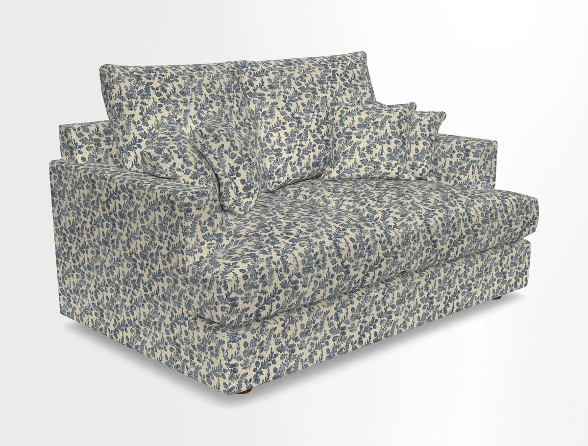 Slingsby 2 Seater Fitted Cover Sofa in Two Tone Plain Biscuit.  Loose cover version available