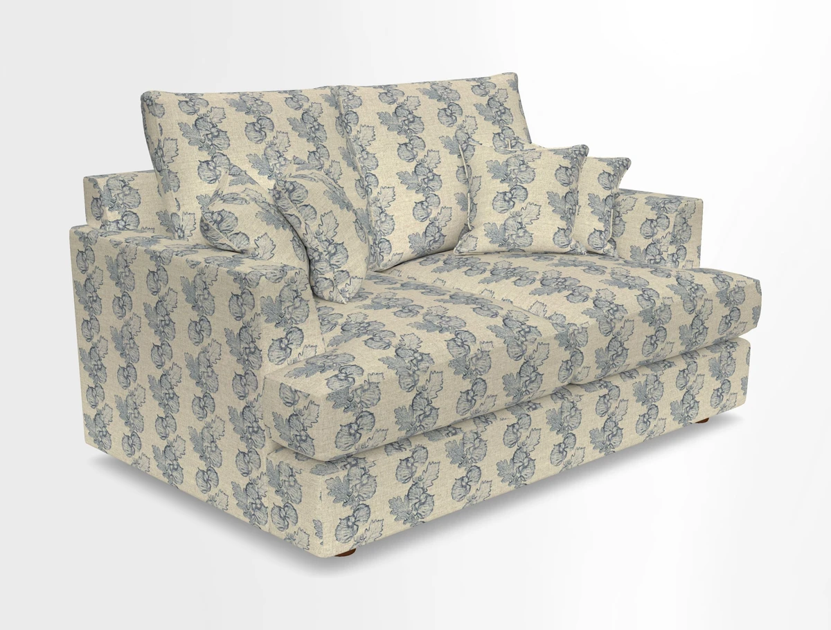 Slingsby 2 Seater Fitted Cover Sofa in Two Tone Plain Biscuit.  Loose cover version available