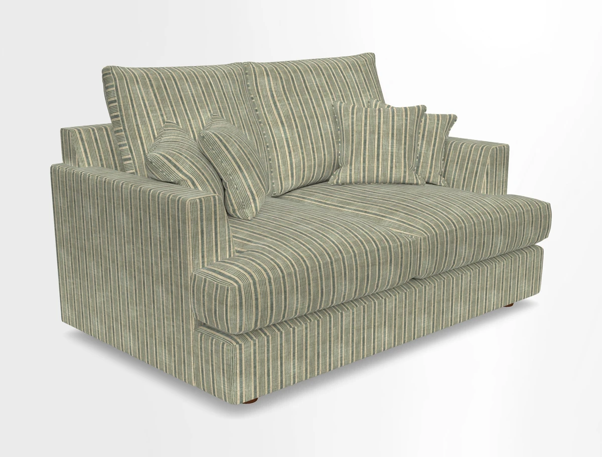 Slingsby 2 Seater Fitted Cover Sofa in Two Tone Plain Biscuit.  Loose cover version available