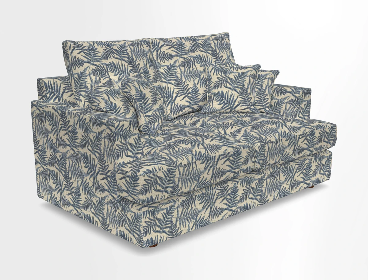 Slingsby 2 Seater Fitted Cover Sofa in Two Tone Plain Biscuit.  Loose cover version available