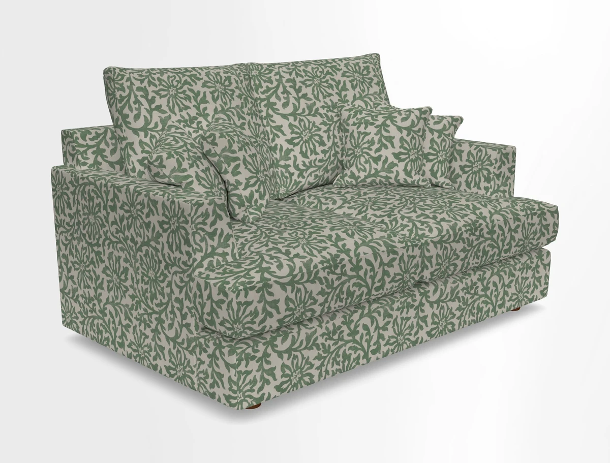 Slingsby 2 Seater Fitted Cover Sofa in Two Tone Plain Biscuit.  Loose cover version available