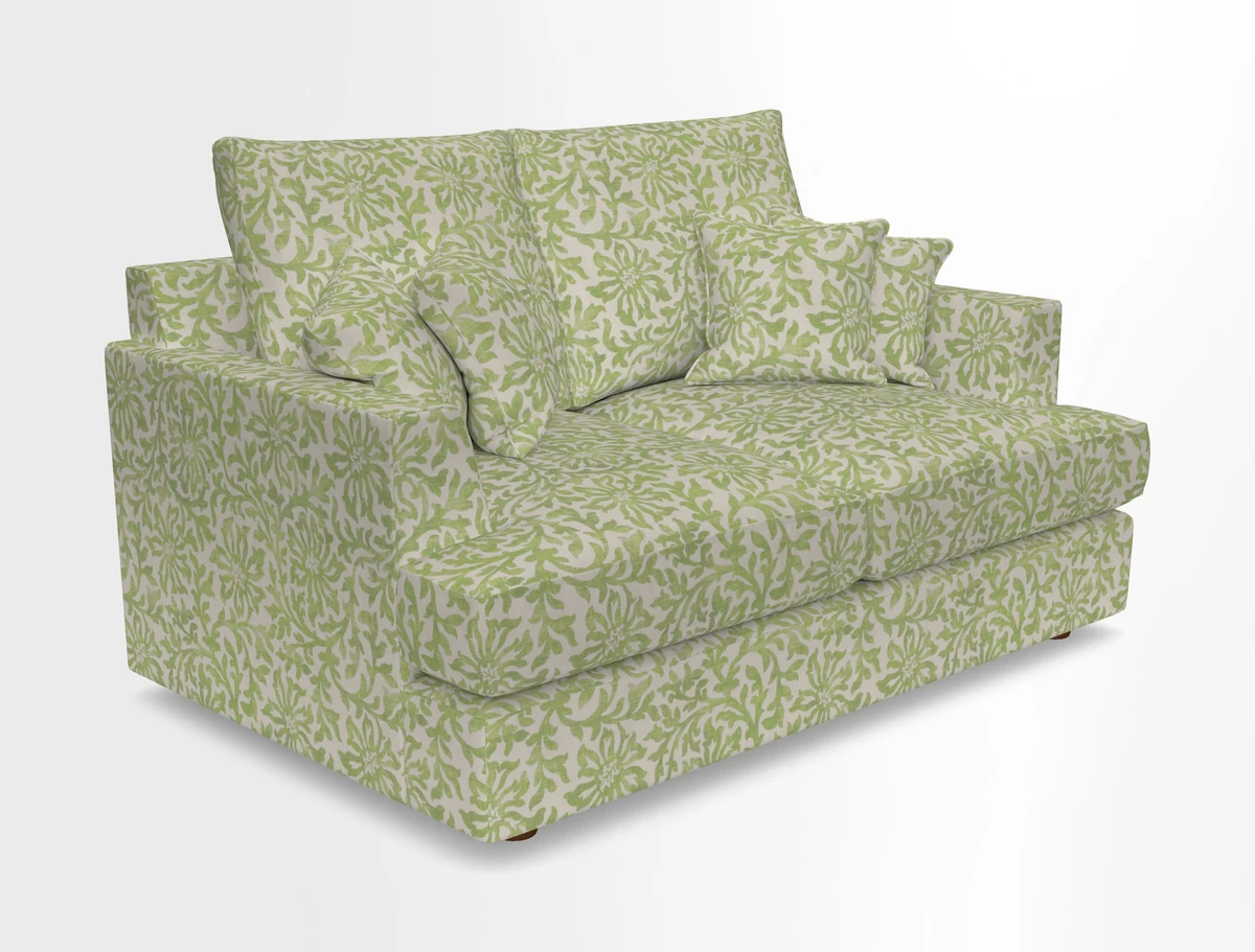 Slingsby 2 Seater Fitted Cover Sofa in Two Tone Plain Biscuit.  Loose cover version available