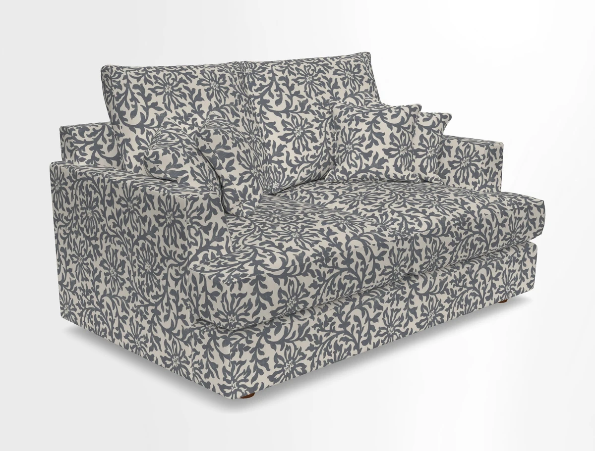 Slingsby 2 Seater Fitted Cover Sofa in Two Tone Plain Biscuit.  Loose cover version available