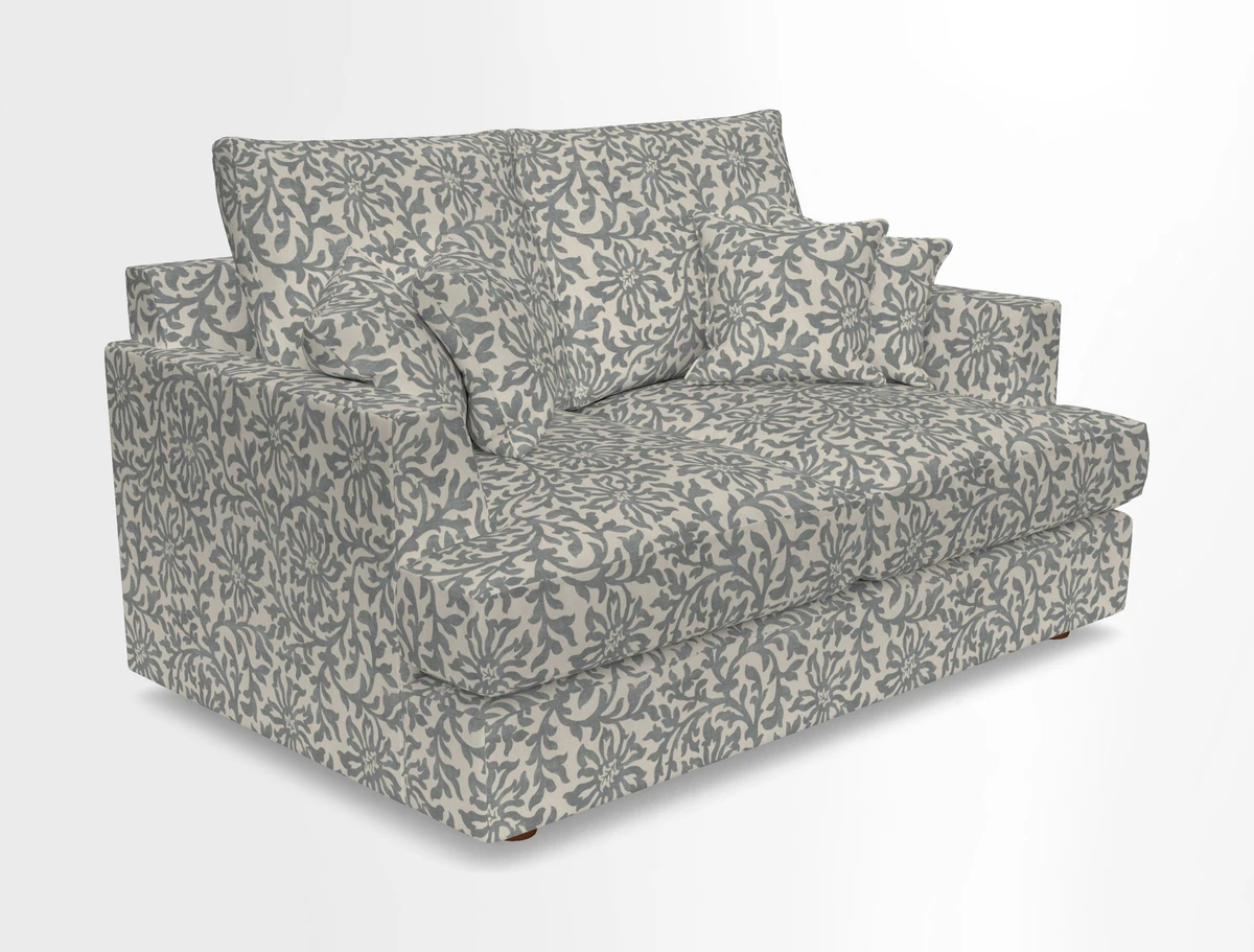 Slingsby 2 Seater Fitted Cover Sofa in Two Tone Plain Biscuit.  Loose cover version available