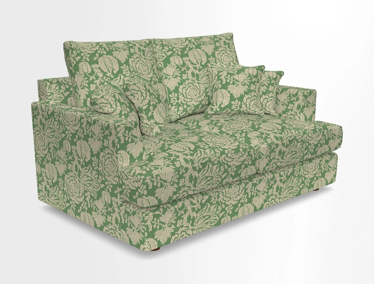 Slingsby 2 Seater Fitted Cover Sofa in Two Tone Plain Biscuit.  Loose cover version available