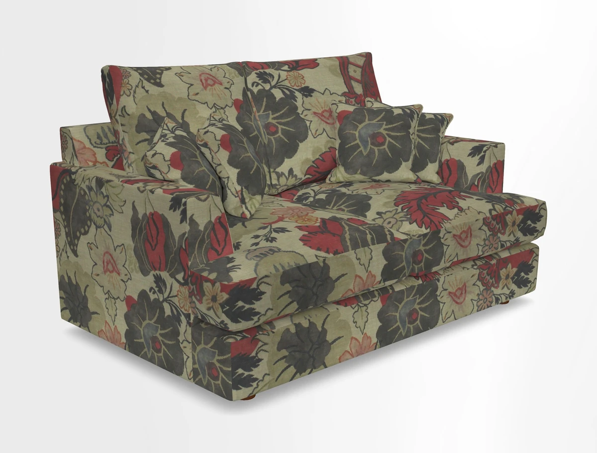 Slingsby 2 Seater Fitted Cover Sofa in Two Tone Plain Biscuit.  Loose cover version available