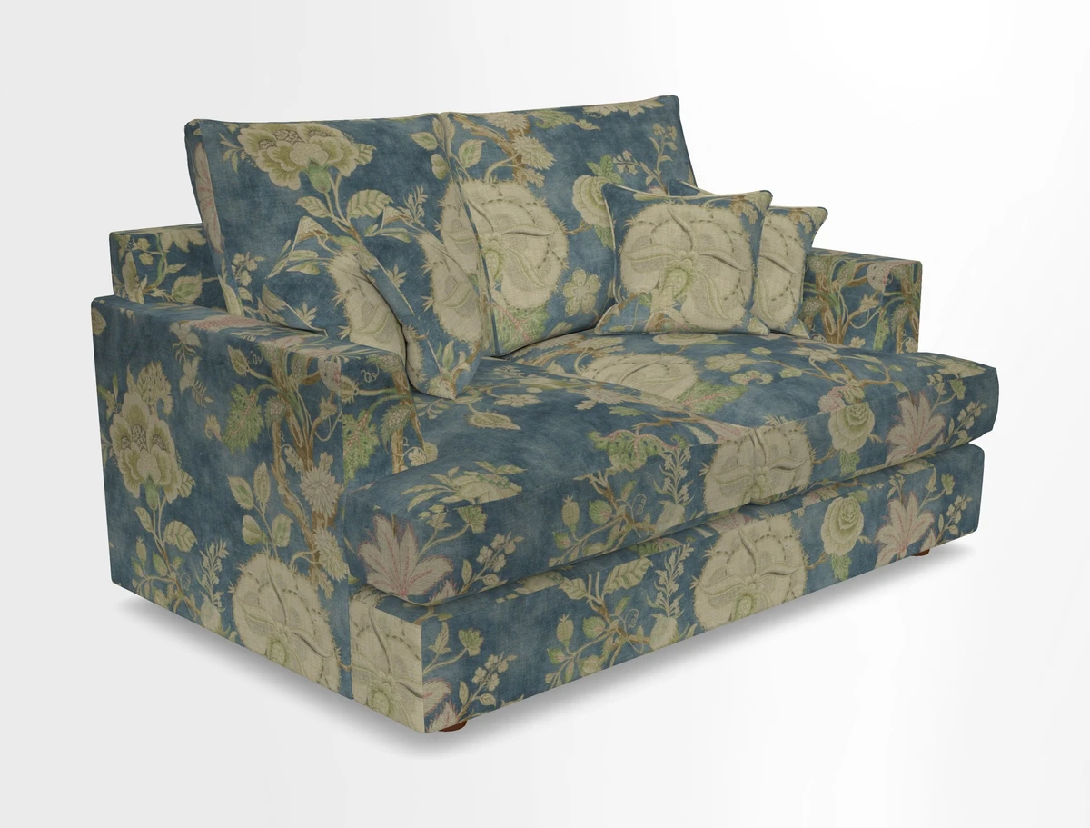 Slingsby 2 Seater Fitted Cover Sofa in Two Tone Plain Biscuit.  Loose cover version available