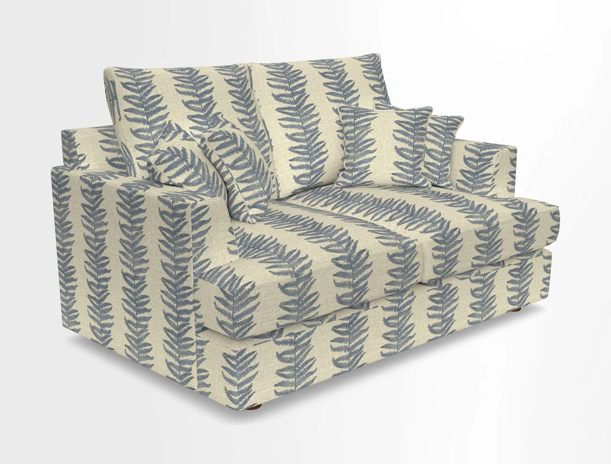 Slingsby 2 Seater Fitted Cover Sofa in Two Tone Plain Biscuit.  Loose cover version available