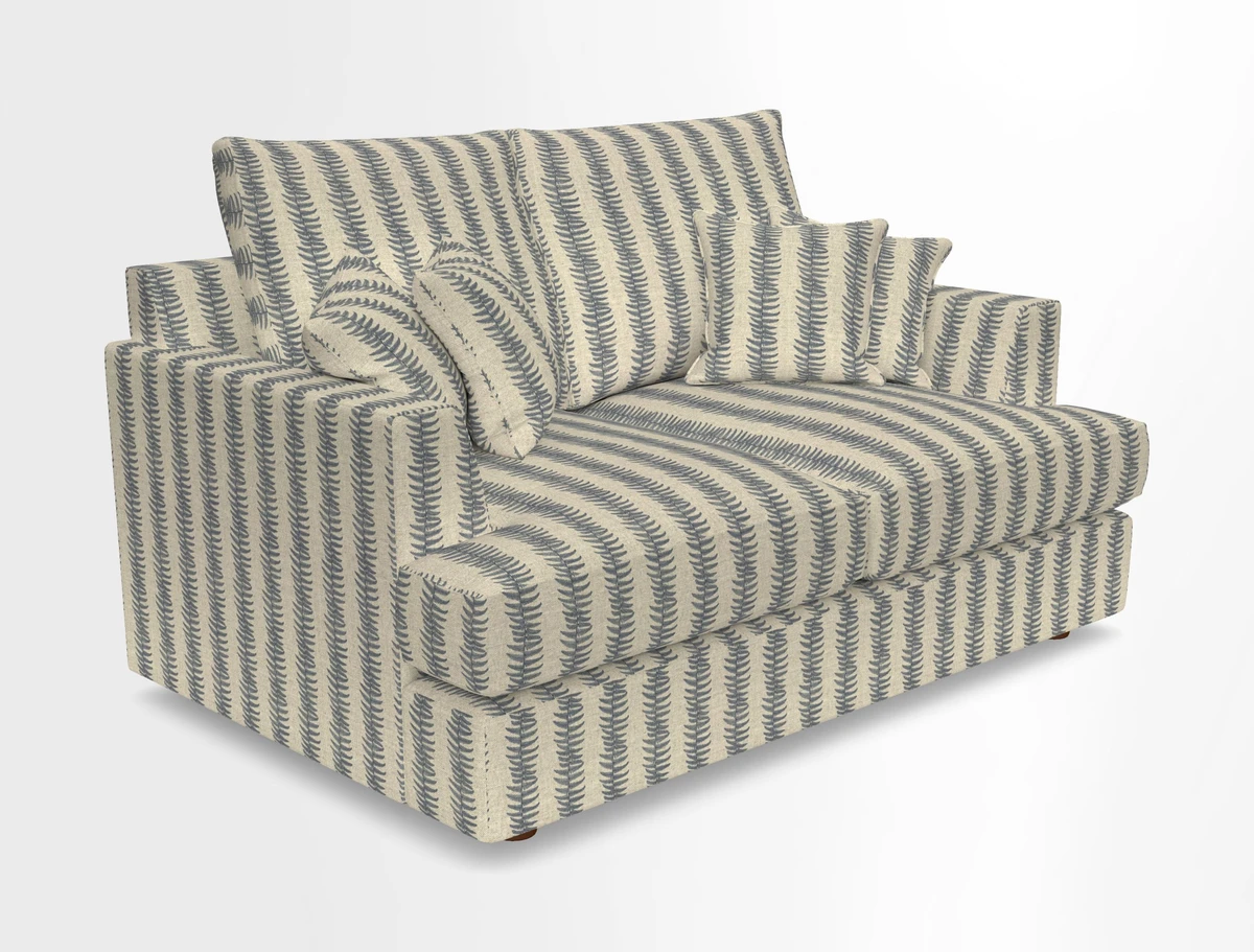 Slingsby 2 Seater Fitted Cover Sofa in Two Tone Plain Biscuit.  Loose cover version available