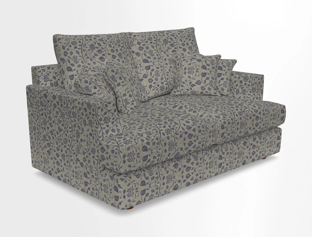 Slingsby 2 Seater Fitted Cover Sofa in Two Tone Plain Biscuit.  Loose cover version available